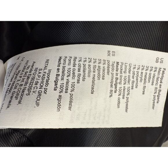 SANDRO PARIS ZAZIE SUIT BLAZER CROP TWEED SZ 40 ( US 8 ) - Picture 13 of 14